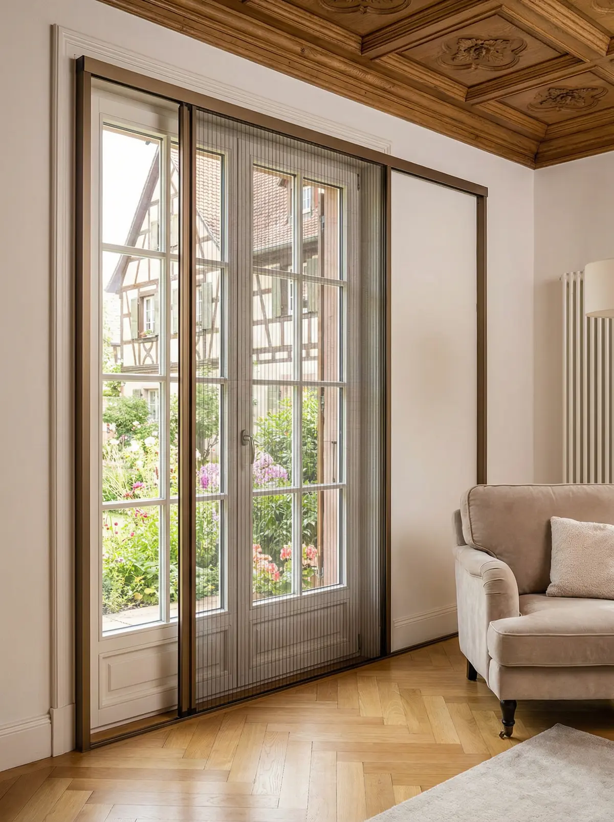 Moustiquaire porte-fenêtre sur mesure Molsheim